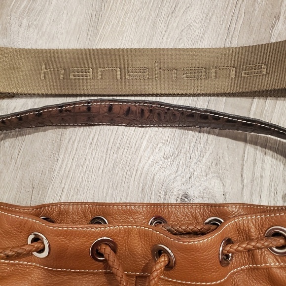 Hanahana Brown Leather Hobo Bag - Picture 3 of 8